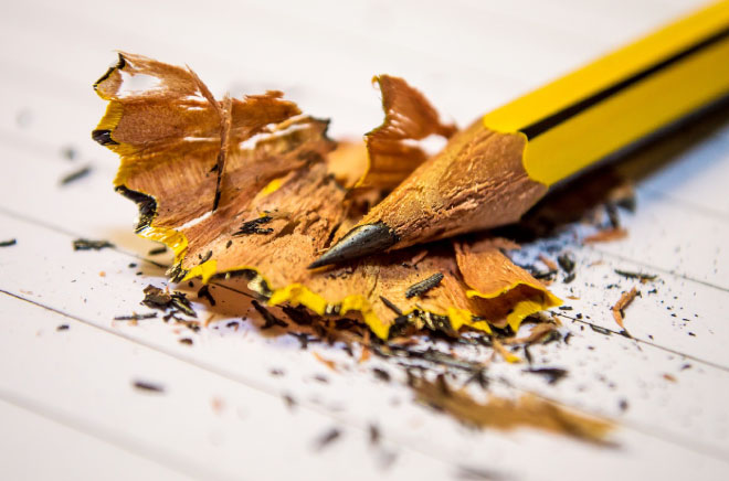 Image of pencil being sharpened. - 5 Career Killing Moves